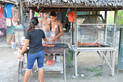 Philippinischer Grillstand in Moalboal